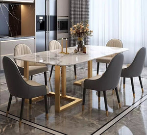 Dining Table New Marble Dinner Table Set 8 Seater Table Plus 6 Chairs Set