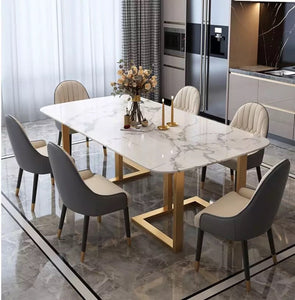 Dining Table New Marble Dinner Table Set 8 Seater Table Plus 6 Chairs Set