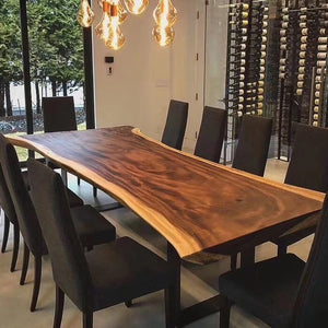 Dining Table Modern Solid Walnut Wood Esstisch Dining Room Table