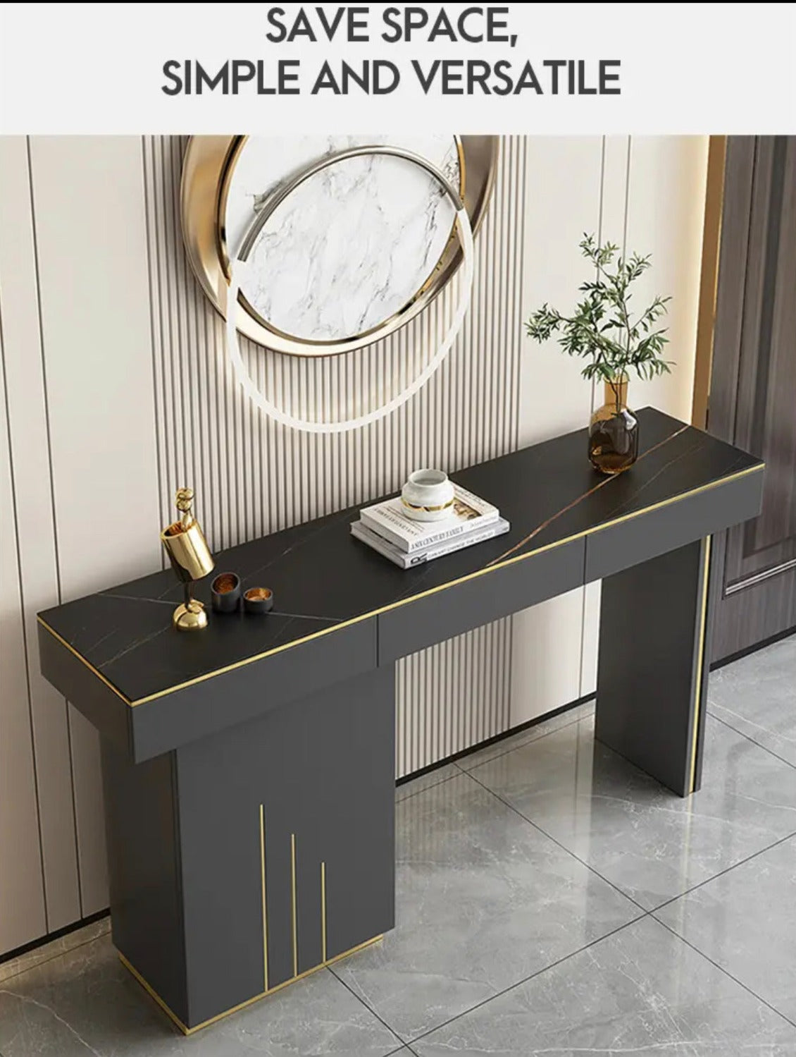 Consoles Wall Table Living Room Furniture Simple Modern Nordic Design Black Gold Porch 