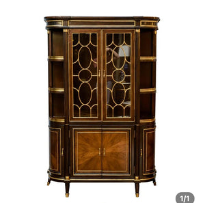 Home Furniture French Design Antique Display Cabinet Living Room Office Furniture