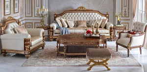 4+3+1 Sofa Set Rococo Antique Living Room Office Furniture Luxury Arabic Royal Style Sofas