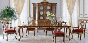 Display Cabinet British Royal Antique Luxury Dining Room Furniture Wooden Glass Display Cabinet