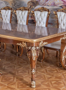 Dining Room Furniture Royal Baroque Design French Antique 10 Seater Dining Table Set