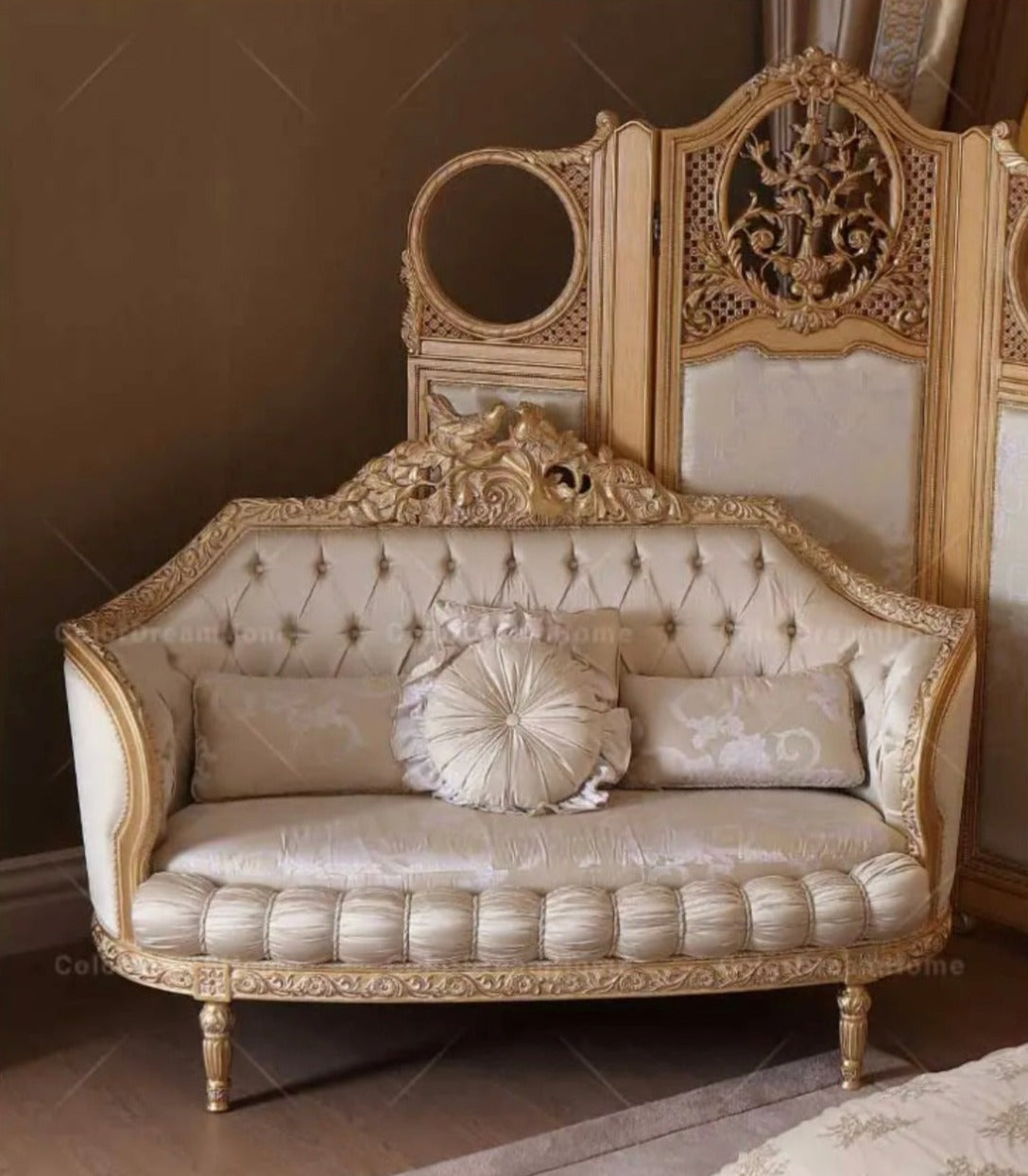 Bedroom Set Italian Court Solid Wood Carving Luxury Bedroom Set Baroque Design Furniture
