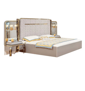 Bedroom Furniture 5 PCS Set Luxury Hotel Home Furniture Modern Wooden King Size Bedroom Set