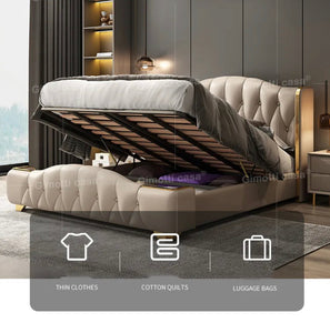 Double Bed Modern Design King Size Storage Bedroom Furniture Set