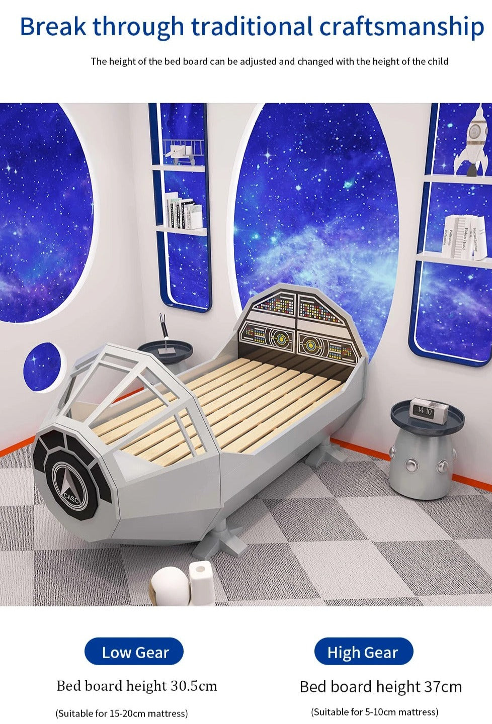 Kids Bed Creative Childrens Bedroom Furniture Space Ship Design Kids Bed