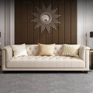 Sofa Classic Chesterfield Design 3 Seater Solid Wood Sofa Living Room Designer Sofa Set