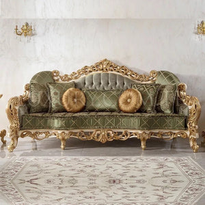 Sofa European Carved Luxury Living Room Baroque Furniture Sectional Couch Sofa
