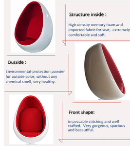 Wing Chair Modern Design Home Office Furniture Swivel Leisure Lounge Fiberglass Speaker Chairs