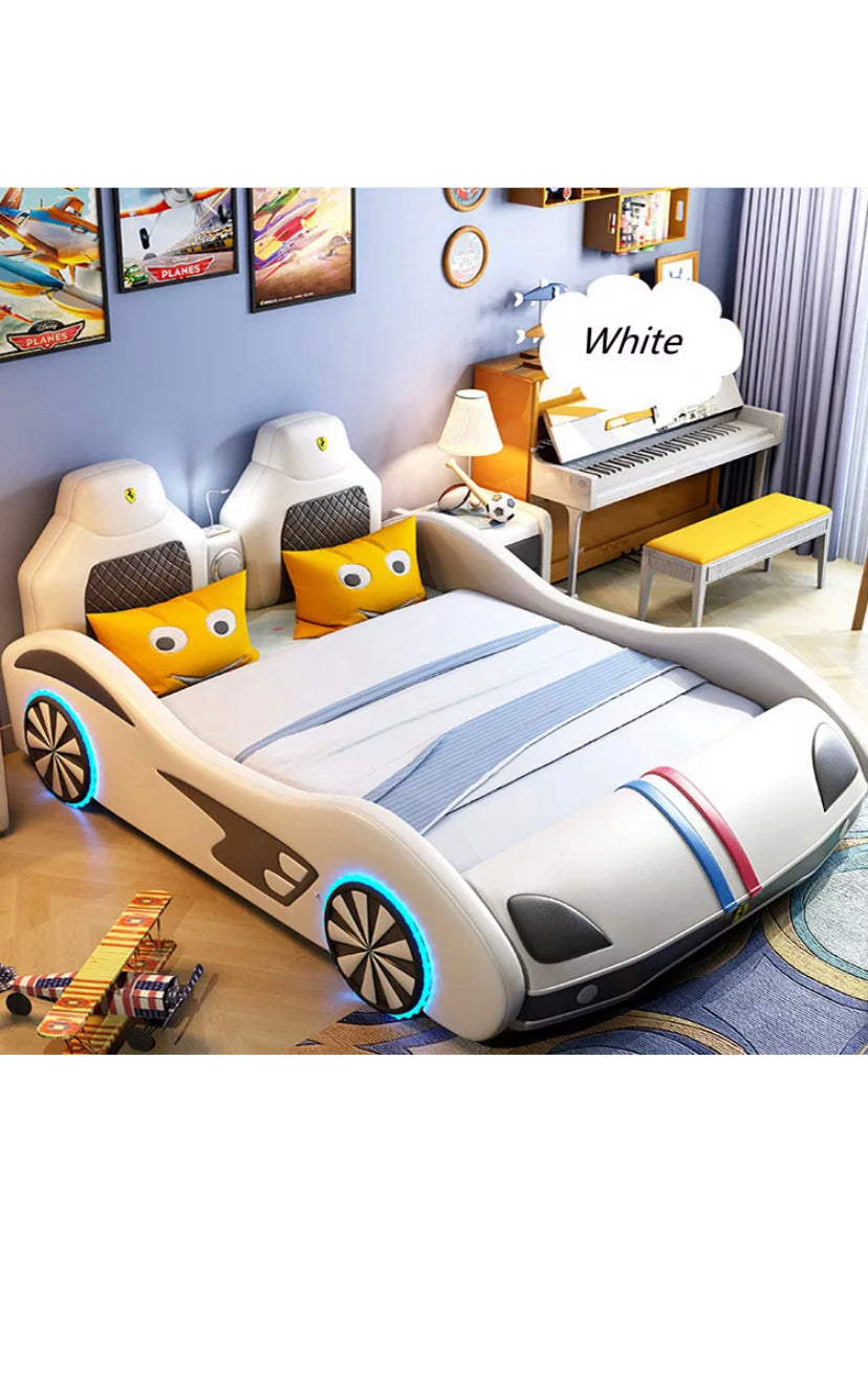 Kids Bed With Storage Music Multifunction Race Car Bed Children's Bedroom Furniture Children Beds
