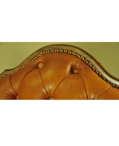 Chesterfield Chair One Seat Leather European Style Solid Wooder Leather Chesterfield Chairs