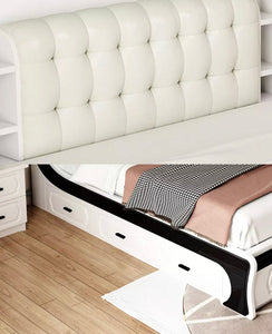 Double Bed Modern Design Wooden Bett Home Furniture Up Holstered Bedroom Bed