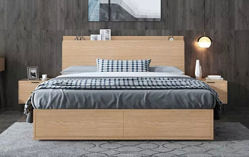 King Queen Size Bed Modern Design Bedroom King Queen Bett Drawers Storage Beds 