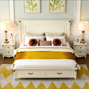 Bedroom Furniture Sets Solid Wood Frame Double Bed Bedroom Sets Modern Bett Set