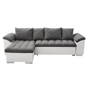 Sofa Bed 3 Seater Corner Sleep Function Sofas With Storage Fabric/Faux Leather Sofas