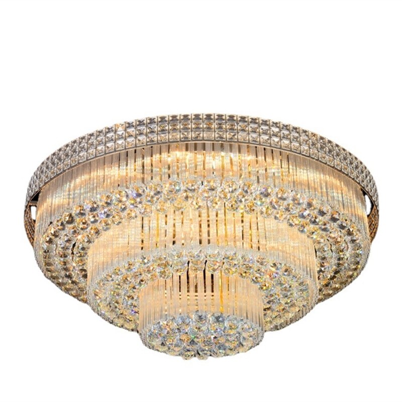 Light Luxury LED Cake Ceiling Light Round Rectangular Multilayer  Ceiling Lights