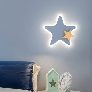 Wall Lamps Children's Room Lighting Creative Decor Bedside Star Moon Wall Lights