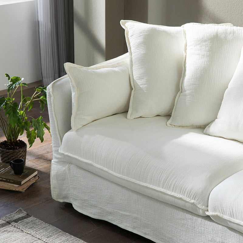 Sofa Nordic Simple Style Lazy Cloth Art Super Soft Living Room Sofas