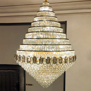 Chandelier Crystal Lighting Modern Living Room Hanging Lamp Large Gold Staircase Led Chandeliers
