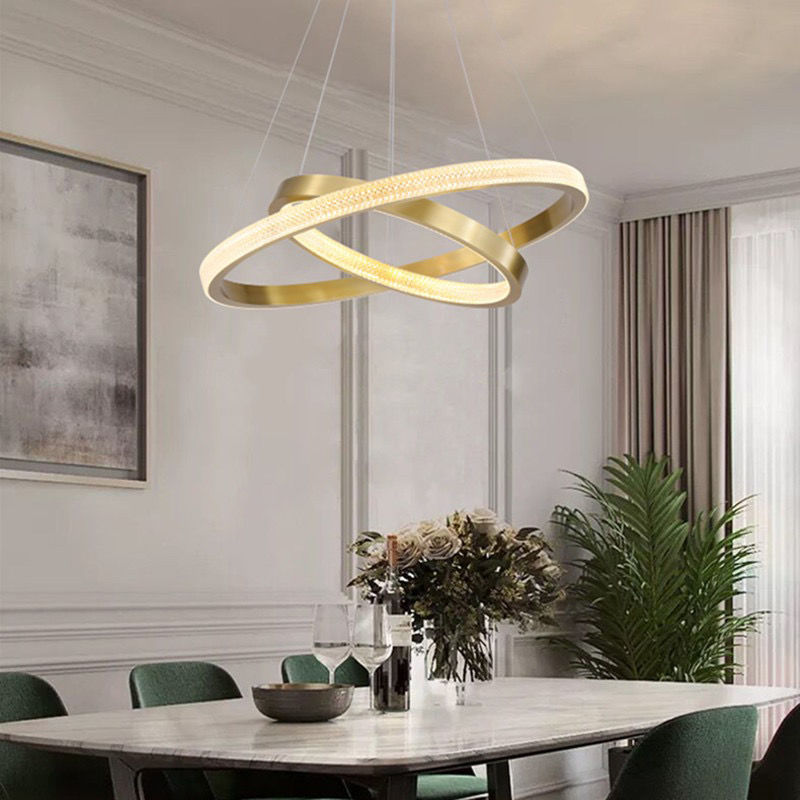 Chandelier Nordic Minimalist  Led Dining Room Living Room Circular Office Chandeliers