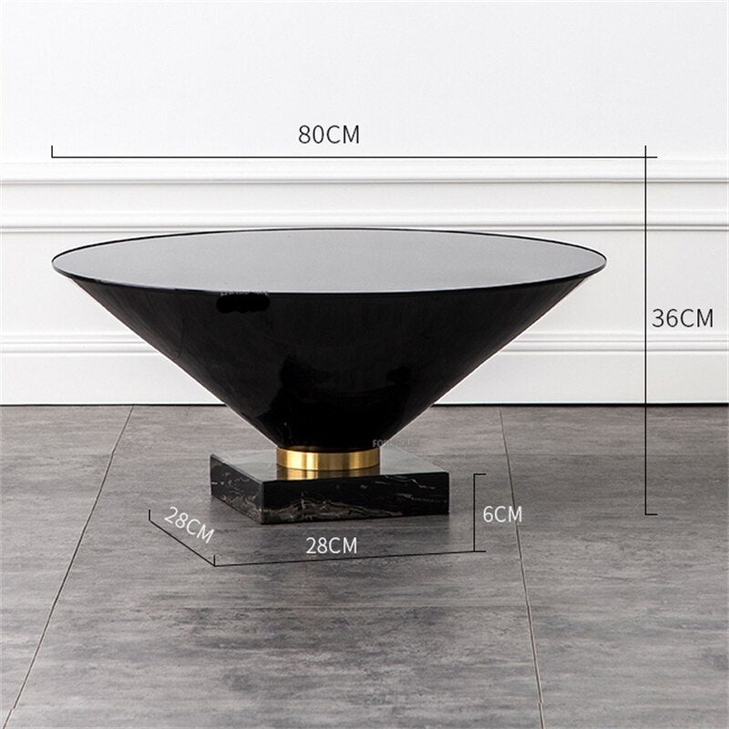 Coffee Table Set Nordic Light Luxury Metal Couchtisch-Se Furniture Minimalist Round Glass Side Tables