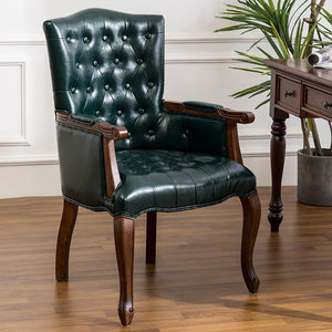 Chesterfield Chair American Solid Wood Vintage Armback European Style Chesterfield Chairs