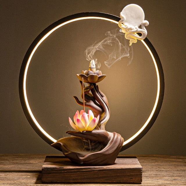 Incense Holder Waterfall Censer Decorative Art