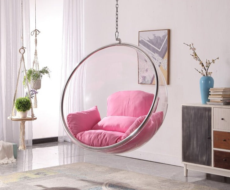 Ghost Chairs Bubble Transparent Glider Cradle Stühle Hanging Basket Swing Rocking Hängesessel Chair