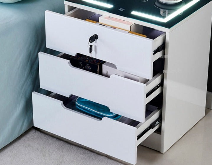 Luxury Smart Bedside Cabinet Bedroom Nightstands Bedside Nachttisch