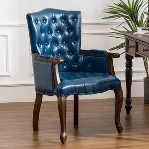 Chesterfield Chair American Solid Wood Vintage Armback European Style Chesterfield Chairs