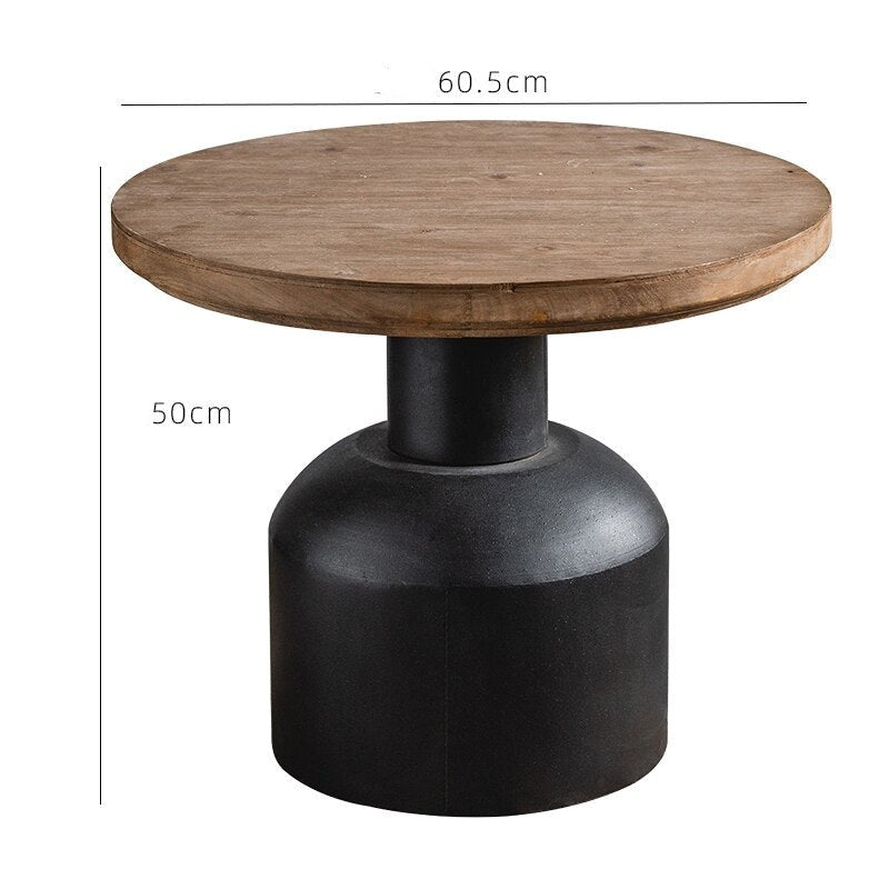 Coffee Table Modern Wrought Iron Couchtisch Side Table Furniture Round Corner Tables