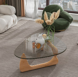 Table Nordic Tempered Transparent Glass Table Light Mini Minimalist Tea Tables