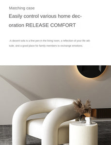 Armchair Light Luxury Leisure Net Red Sessel Living Room Nordic Single Armchairs