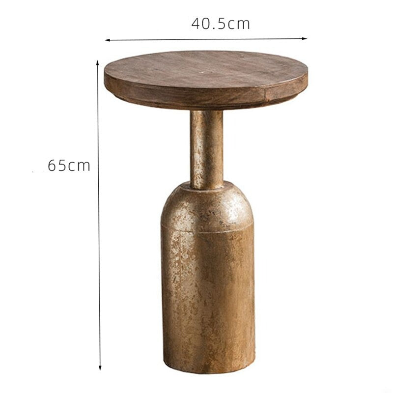 Coffee Table Modern Wrought Iron Couchtisch Side Table Furniture Round Corner Tables