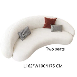 Couch Home Furniture Arc Combination Special-Shaped Lamb Cashmere Studio Couches