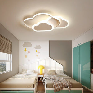 Children's Room Lighting Modern Led Nordic Cloud Heart Remote Control Interior Ceiling Lights