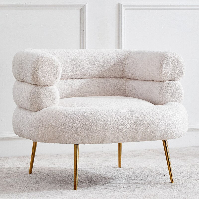 Arm Chairs Luxury Scandinavian Single Sessel Designer Creative Wool Leisure Chairs