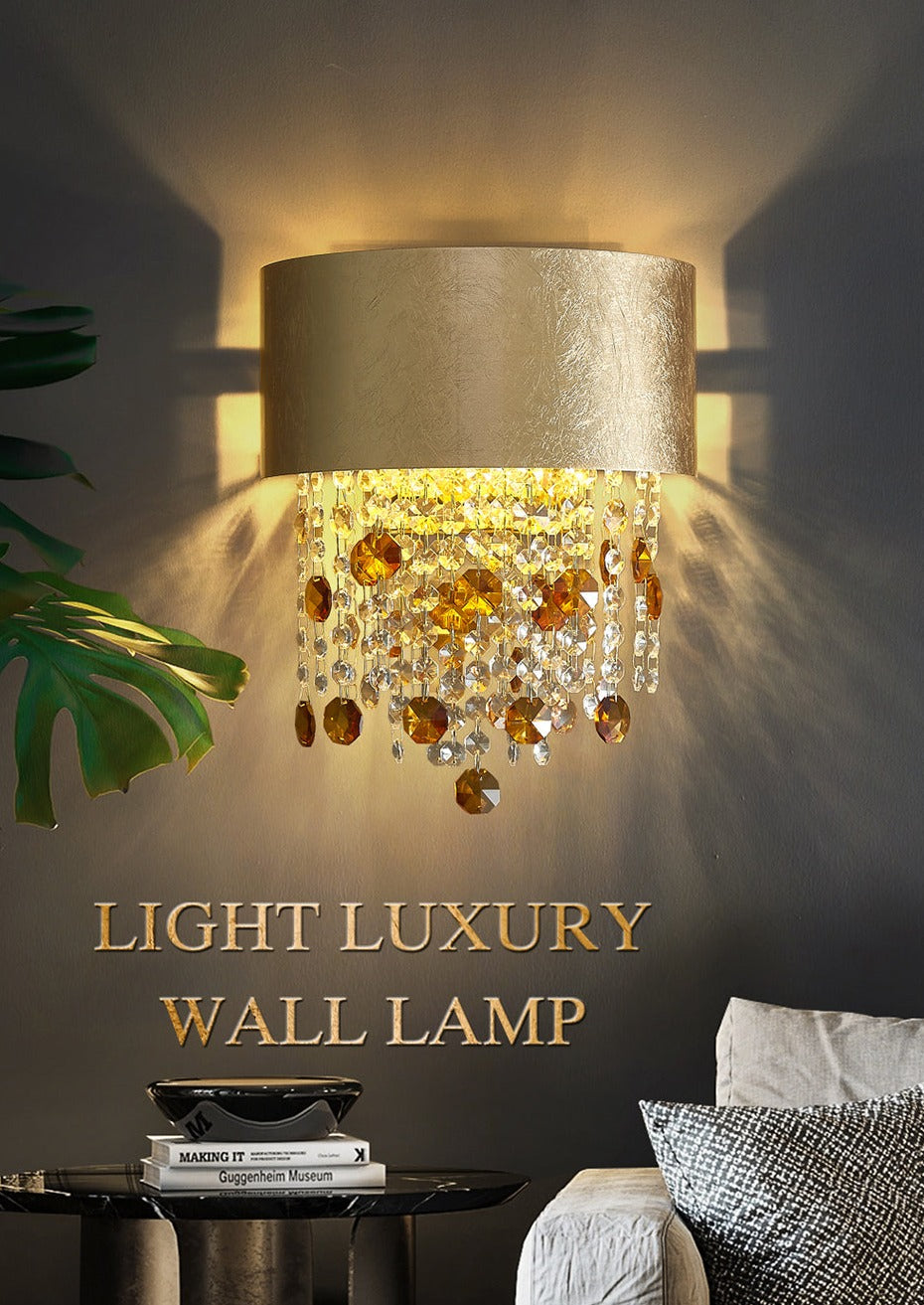 Wall Lamps Modern Gold Crystal Sconce Wall Lights
