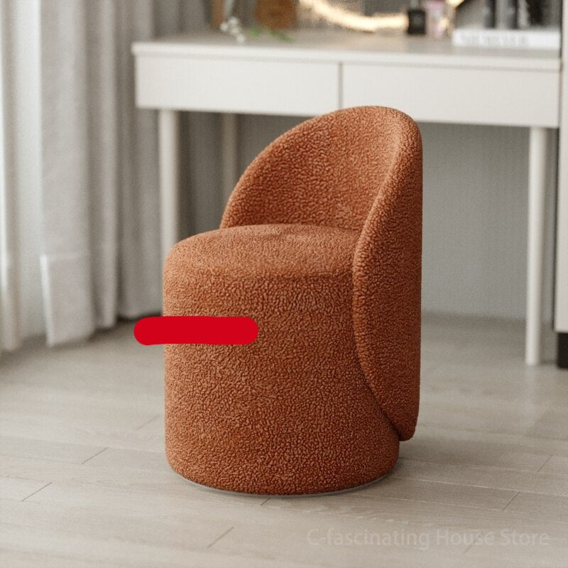 Stools Chairs Backrest Stuhl Vanity Accent Hocker Round Chairs