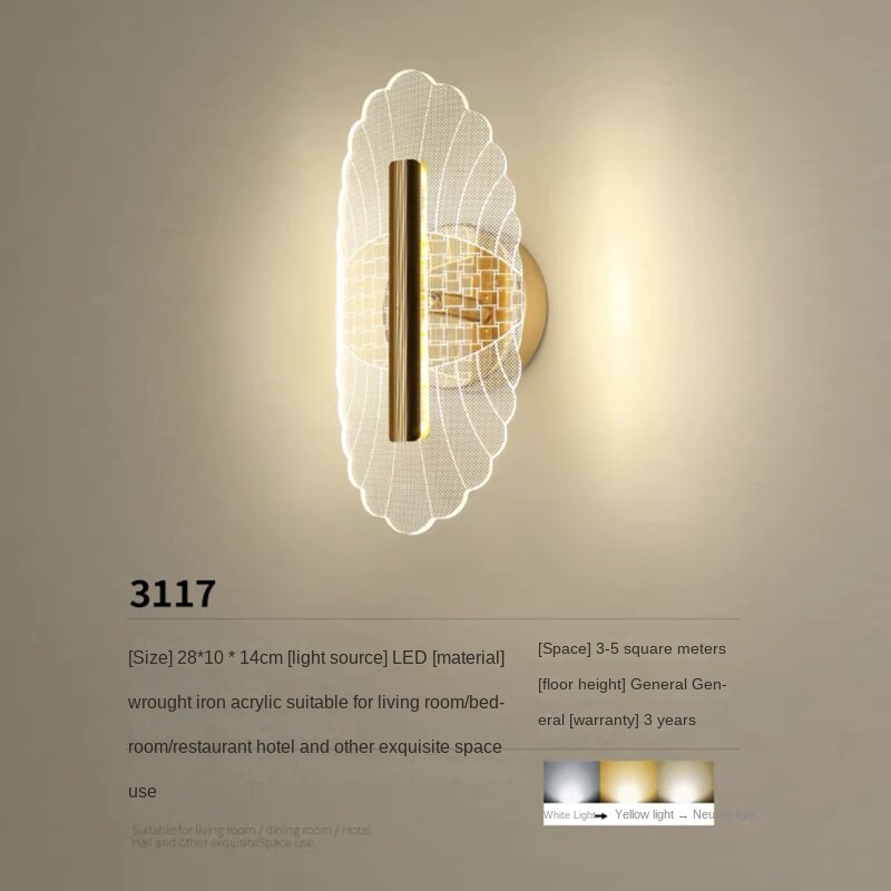 Wall Lamps Nordic Acrylic Aisle Wall Lights