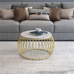 Coffee Table Luxury Creative Marble Tisch Minimalist Design Round Couchtisch Retro Ins Side Tables