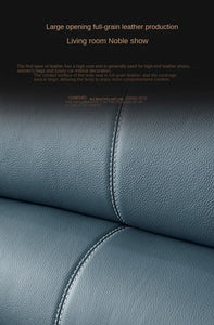 Sofa Set Head Layer Cowhide High-End Combination Sofagarnituren Solid Wood Leather Sofas