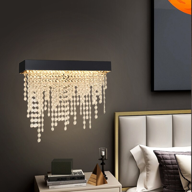 Wall Lamps Modern Crystal Gold Sconce Bedside Wall Lights