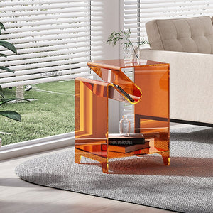 Bedside Cabinets Nordic Acrylic Side Table Translucent Storage Small Cabinet Table Bedroom Furniture