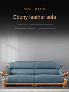 Sofa Set Head Layer Cowhide High-End Combination Sofagarnituren Solid Wood Leather Sofas