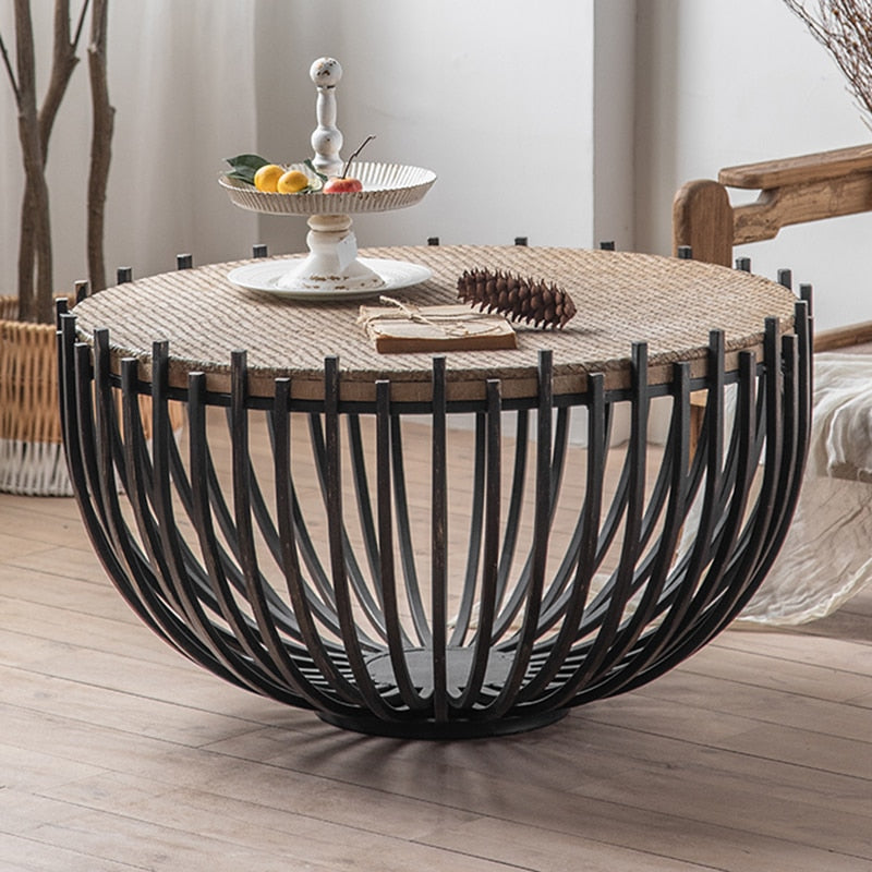 Coffee Table Nordic Wrought Iron Living Room Couchtisch Side Tisch Retro Small Round Tables