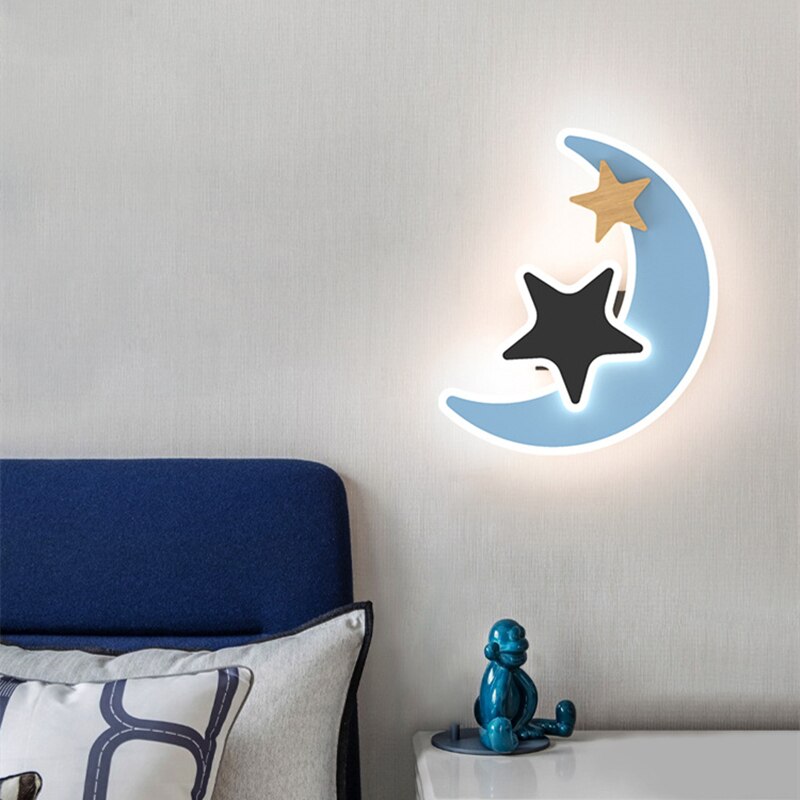 Wall Lamps Children's Room Lighting Creative Decor Star Moon Wall Lights