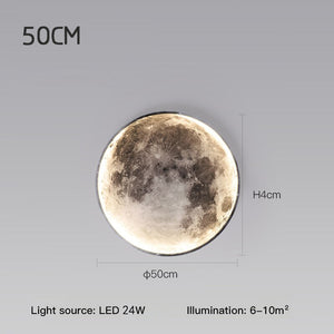 Wall Lamps Creative Universe Moon Earth Background Wall Lights